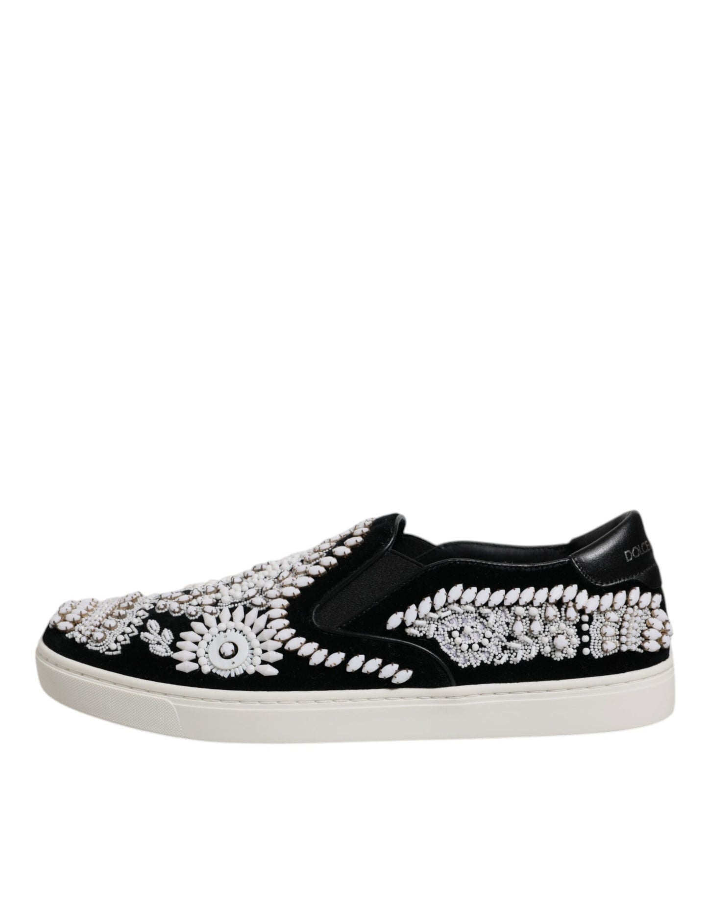 Chaussures à enfiler noires à ornements London pour homme Dolce &amp; Gabbana