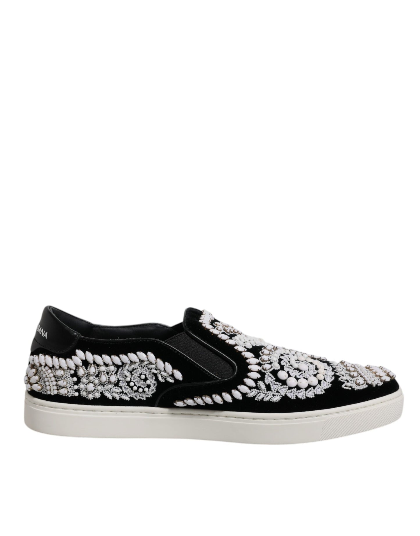 Chaussures à enfiler noires à ornements London pour homme Dolce &amp; Gabbana