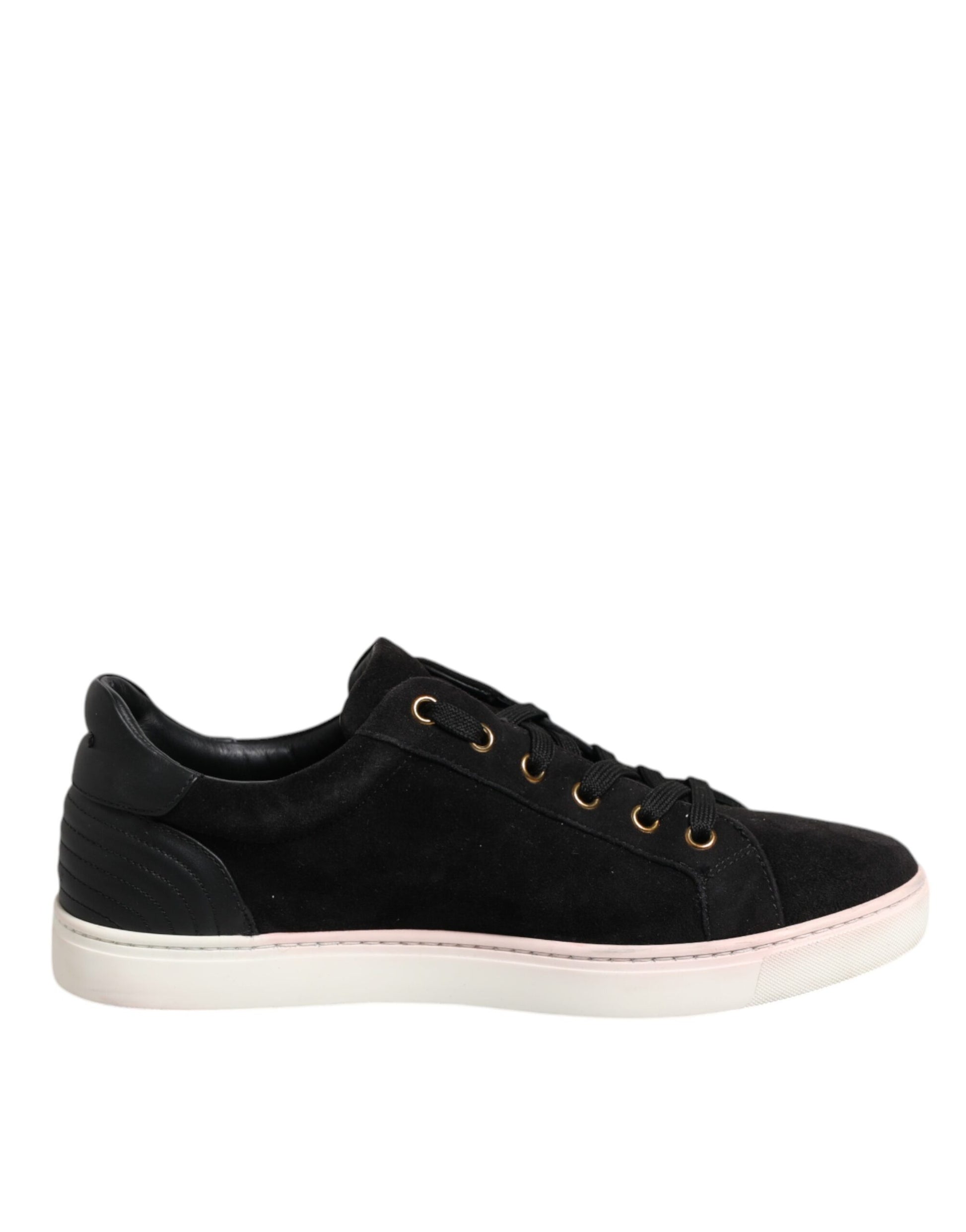 Dolce & Gabbana Black Logo Suede Leather Men Sneakers Shoes by Dolce & Gabbana