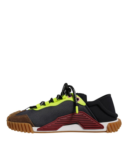 Dolce & Gabbana Multicolor Nylon Low Top NS1 Sneakers Shoes by Dolce & Gabbana