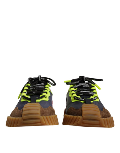 Dolce & Gabbana Multicolor Nylon Low Top NS1 Sneakers Shoes by Dolce & Gabbana