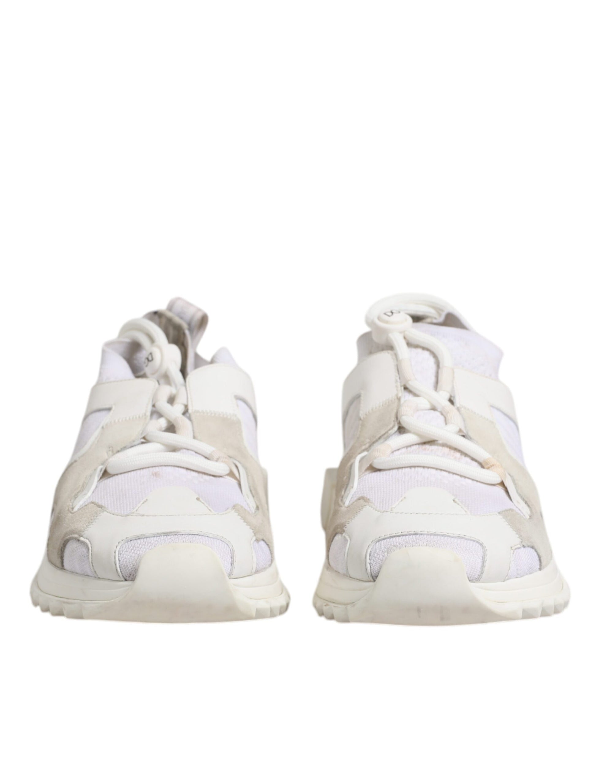 Dolce & Gabbana White Mesh Sorrento Trekking Sneakers Shoes by Dolce & Gabbana
