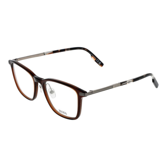 Montures de lunettes marron Ermenegildo Zegna pour homme