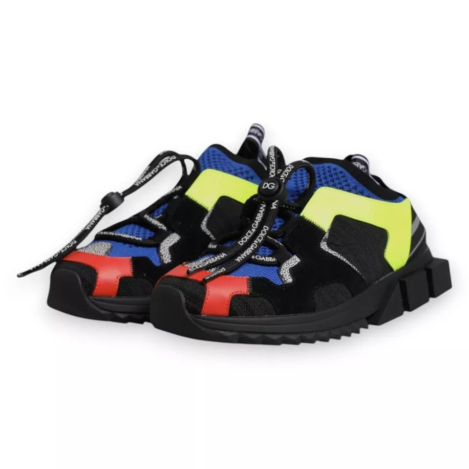 Dolce &amp; Gabbana Multicolor Mesh Sorrento Trekking Sneakers Shoes