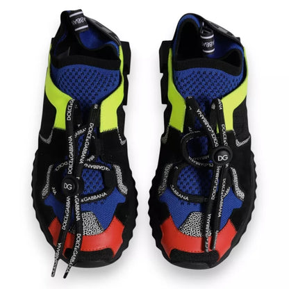 Dolce &amp; Gabbana Multicolor Mesh Sorrento Trekking Sneakers Shoes
