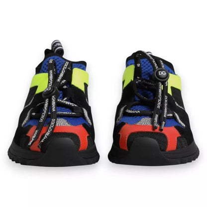 Dolce &amp; Gabbana Multicolor Mesh Sorrento Trekking Sneakers Shoes