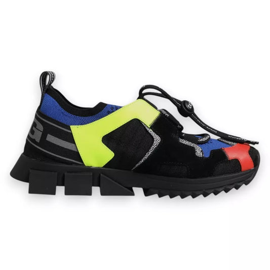 Dolce &amp; Gabbana Multicolor Mesh Sorrento Trekking Sneakers Shoes