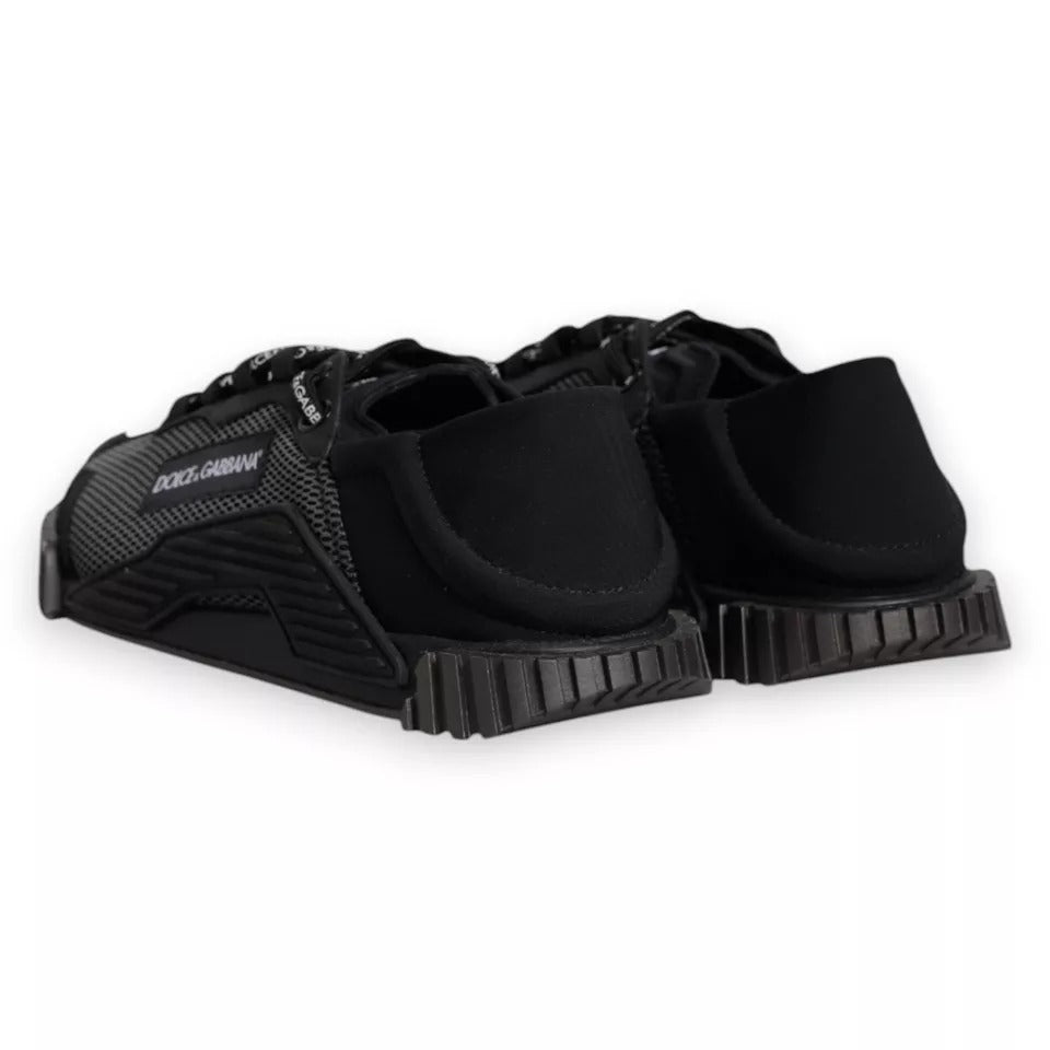 Dolce & Gabbana Black Nylon NS1 Low Top Men Sneakers Shoes by Dolce & Gabbana