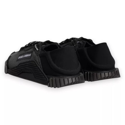 Dolce & Gabbana Black Nylon NS1 Low Top Men Sneakers Shoes by Dolce & Gabbana