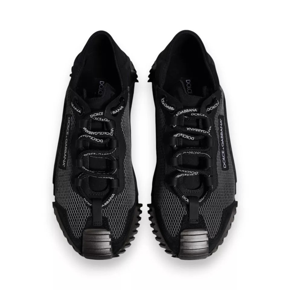 Dolce & Gabbana Black Nylon NS1 Low Top Men Sneakers Shoes by Dolce & Gabbana
