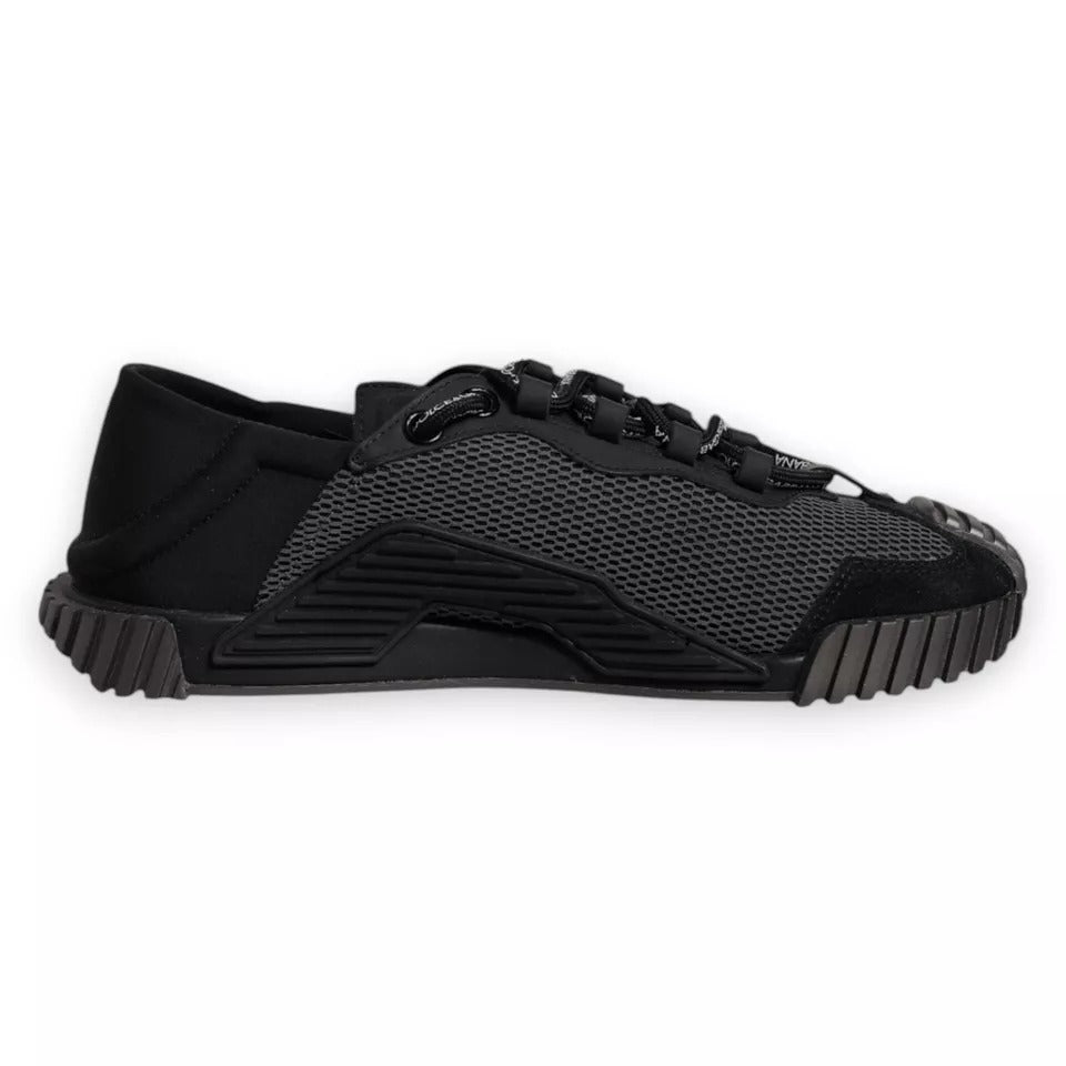 Dolce & Gabbana Black Nylon NS1 Low Top Men Sneakers Shoes by Dolce & Gabbana