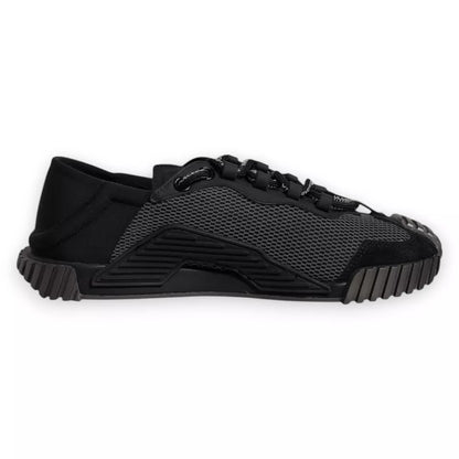 Dolce & Gabbana Black Nylon NS1 Low Top Men Sneakers Shoes by Dolce & Gabbana