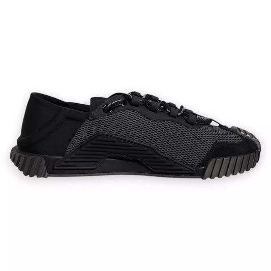 Dolce & Gabbana Black Nylon NS1 Low Top Men Sneakers Shoes by Dolce & Gabbana