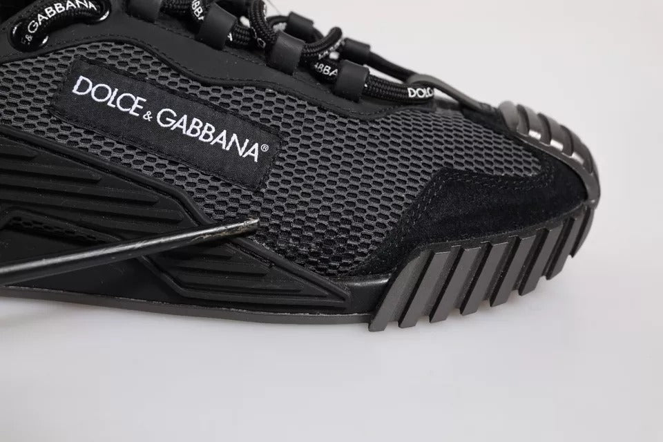 Dolce & Gabbana Black Nylon NS1 Low Top Men Sneakers Shoes by Dolce & Gabbana