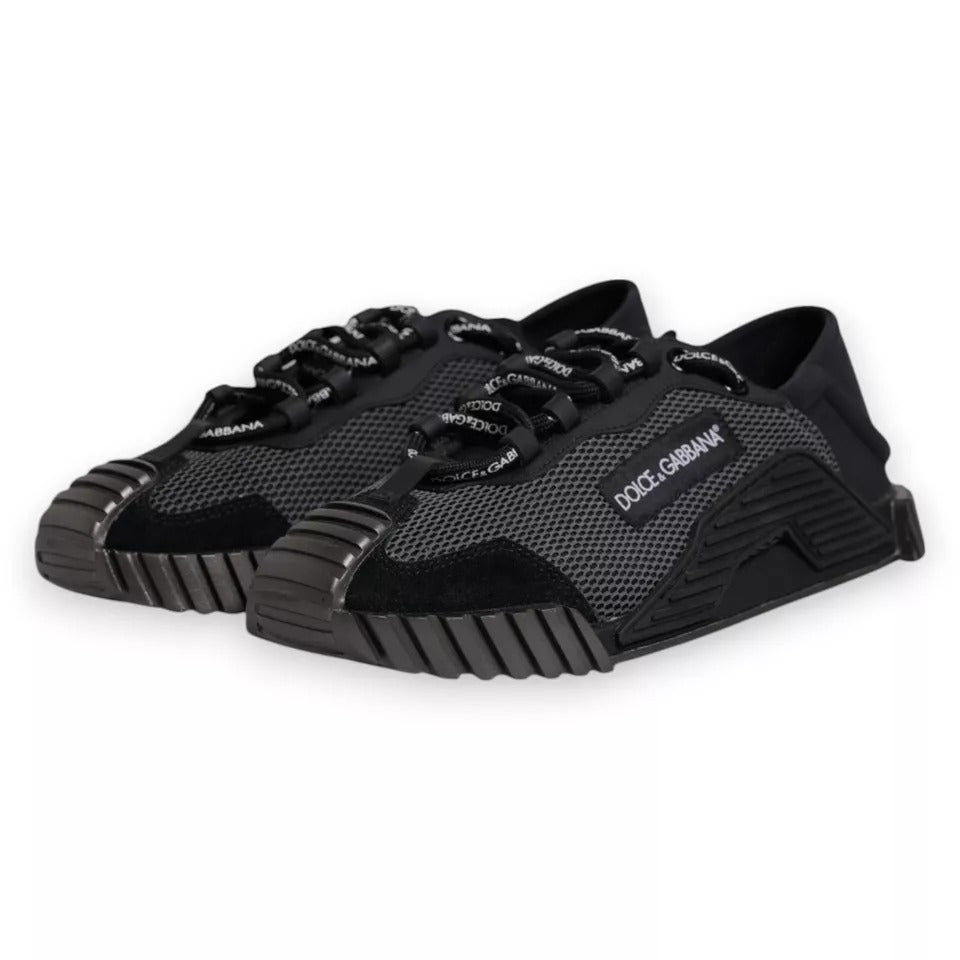 Dolce & Gabbana Black Nylon NS1 Low Top Men Sneakers Shoes by Dolce & Gabbana