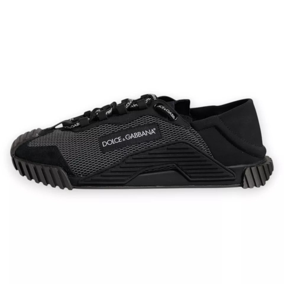 Dolce & Gabbana Black Nylon NS1 Low Top Men Sneakers Shoes by Dolce & Gabbana