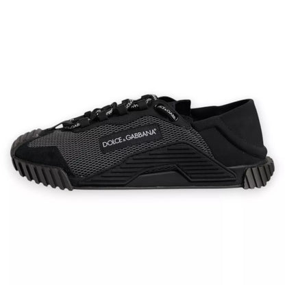 Dolce & Gabbana Black Nylon NS1 Low Top Men Sneakers Shoes by Dolce & Gabbana