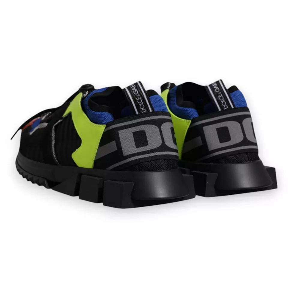 Dolce & Gabbana Multicolor Low Top Sorrento Sneakers Shoes by Dolce & Gabbana