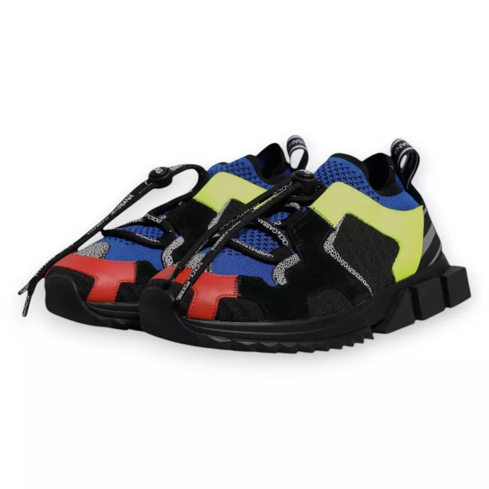Dolce & Gabbana Multicolor Low Top Sorrento Sneakers Shoes by Dolce & Gabbana
