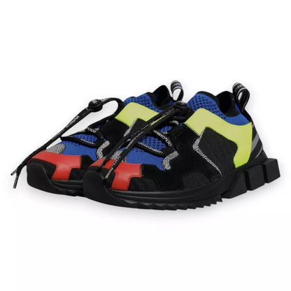 Dolce & Gabbana Multicolor Low Top Sorrento Sneakers Shoes by Dolce & Gabbana