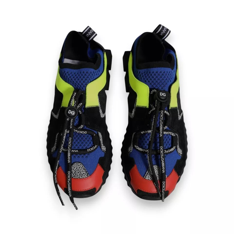 Dolce & Gabbana Multicolor Low Top Sorrento Sneakers Shoes by Dolce & Gabbana
