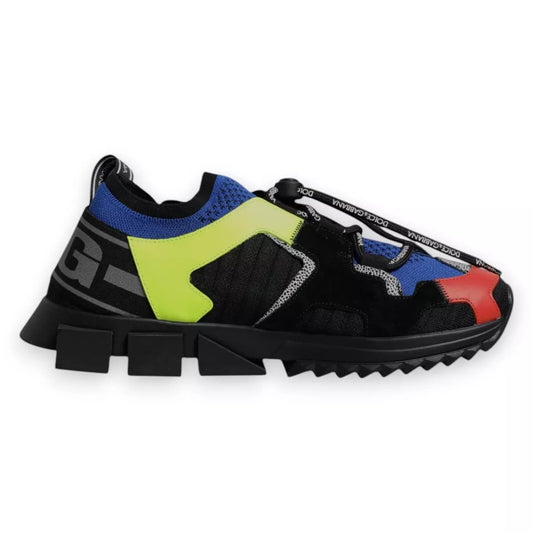 Dolce & Gabbana Multicolor Low Top Sorrento Sneakers Shoes by Dolce & Gabbana