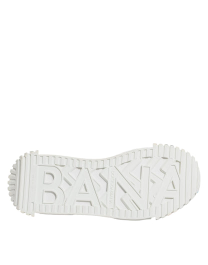 Dolce & Gabbana Multicolor Suede Fabric NS1 Sneakers Shoes by Dolce & Gabbana
