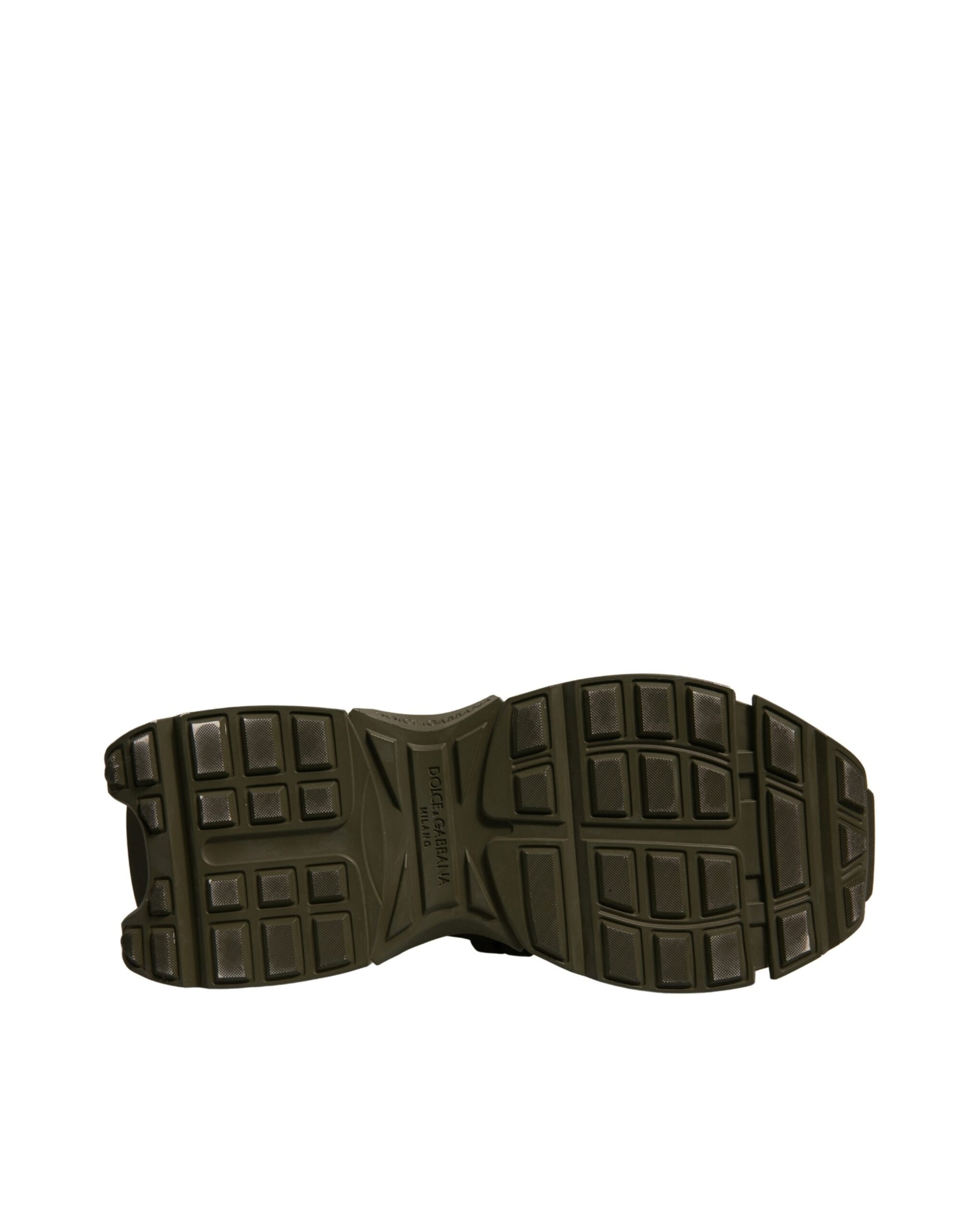 Dolce & Gabbana Military Green Space Low Top Sneakers Shoes by Dolce & Gabbana