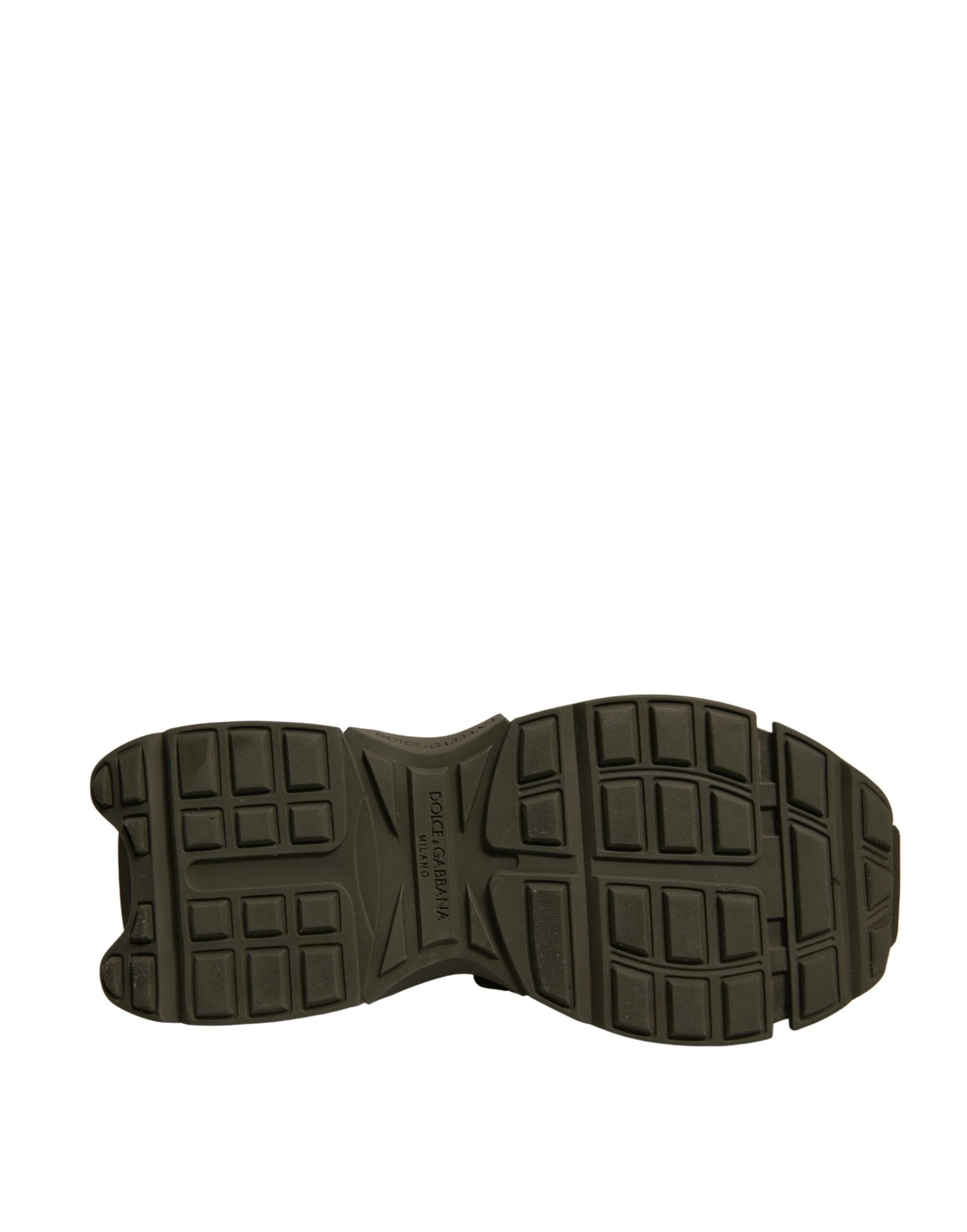 Dolce & Gabbana Military Green Space Low Top Sneakers Shoes by Dolce & Gabbana