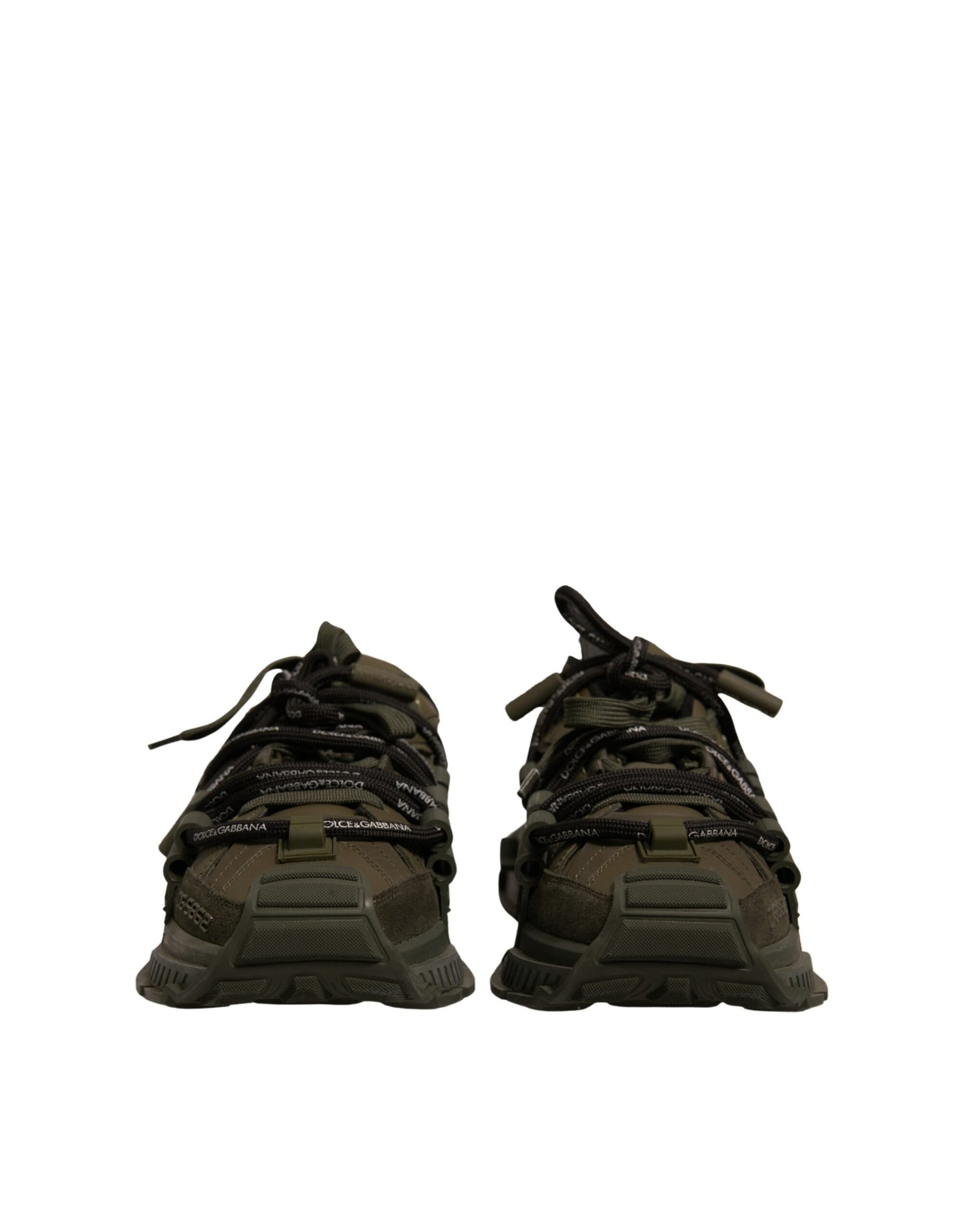 Dolce & Gabbana Military Green Space Low Top Sneakers Shoes by Dolce & Gabbana