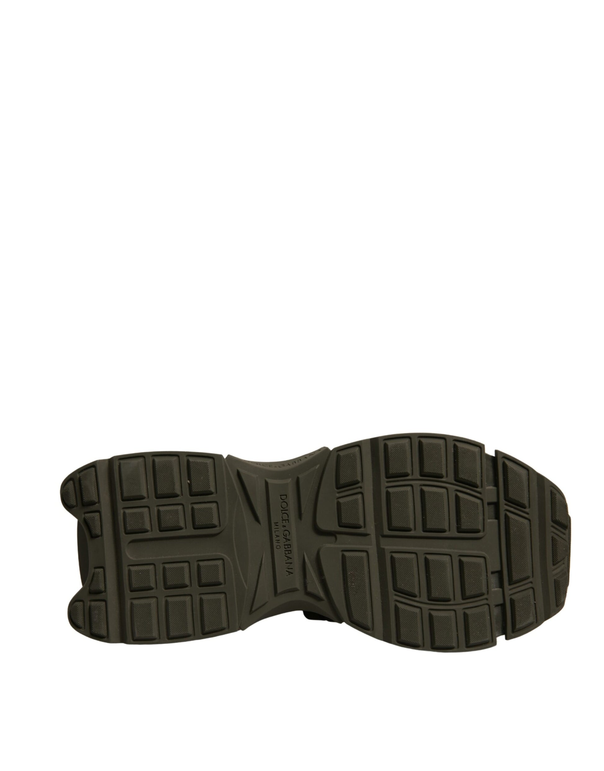 Dolce & Gabbana Military Green Space Low Top Sneakers Shoes by Dolce & Gabbana