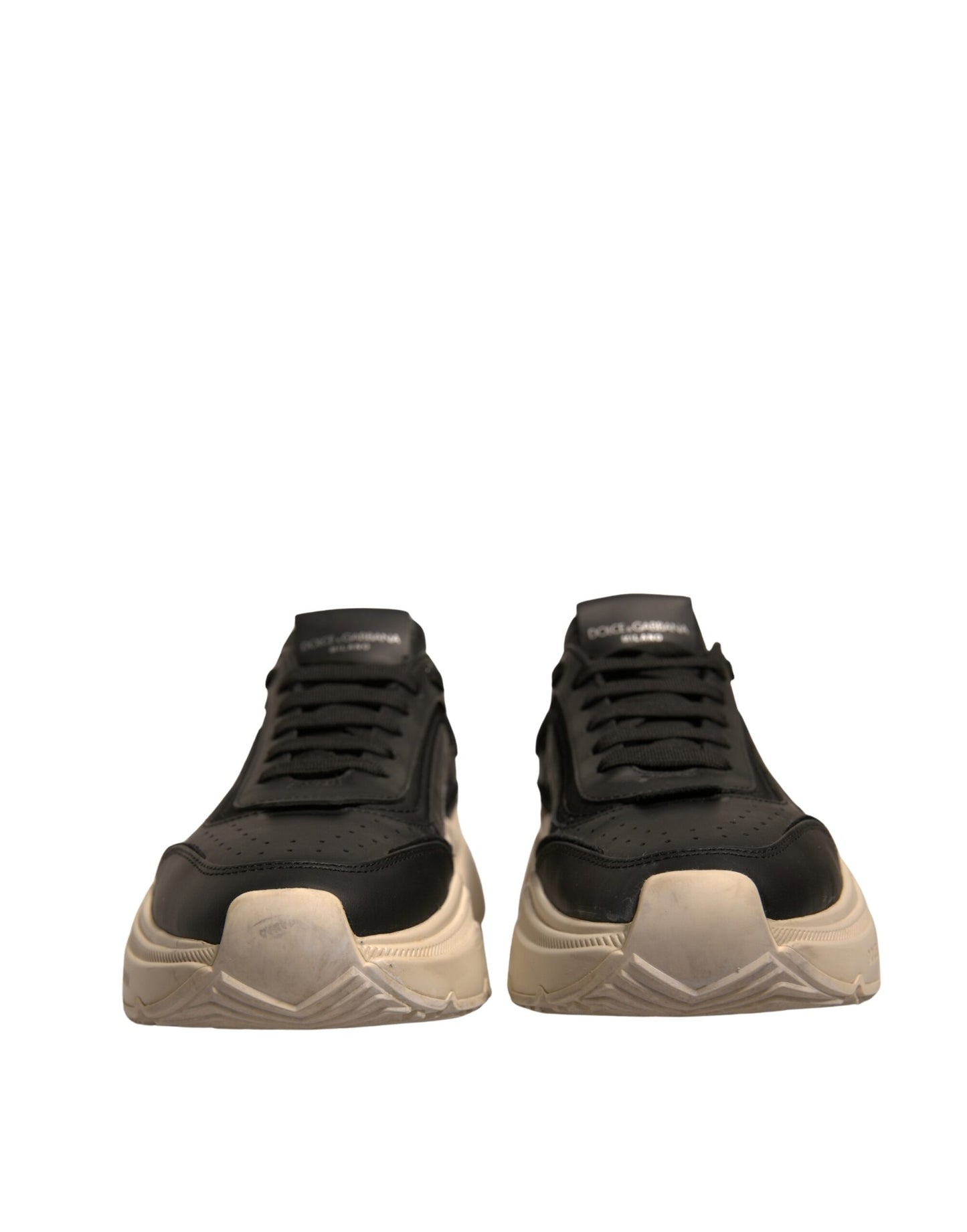 Dolce & Gabbana Black White Daymaster Low Top Sneakers Shoes by Dolce & Gabbana