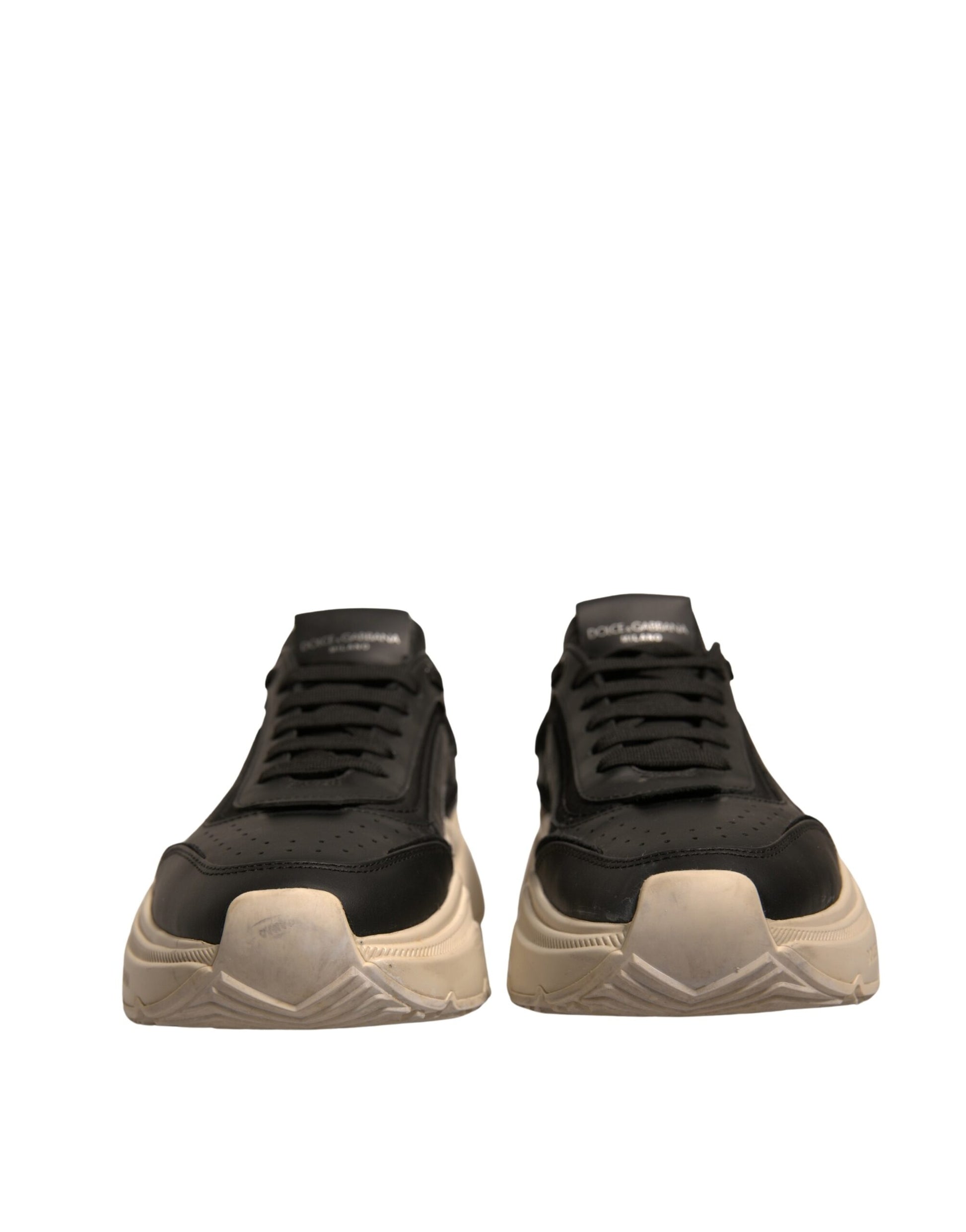 Dolce & Gabbana Black White Daymaster Low Top Sneakers Shoes by Dolce & Gabbana