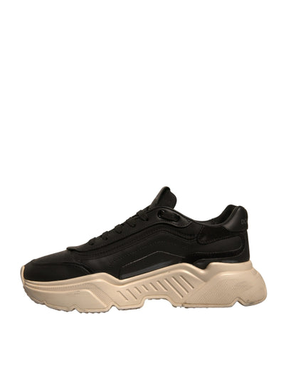Dolce & Gabbana Black White Daymaster Low Top Sneakers Shoes by Dolce & Gabbana