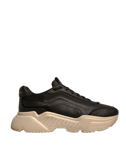 Dolce & Gabbana Black White Daymaster Low Top Sneakers Shoes by Dolce & Gabbana