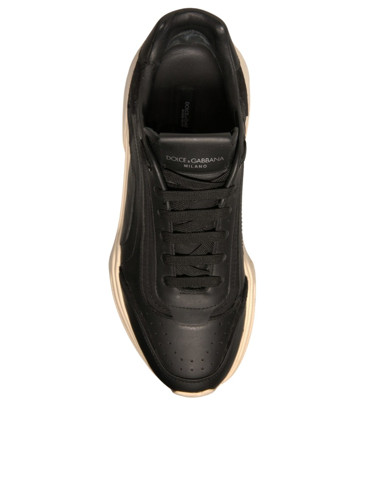 Dolce & Gabbana Black White Daymaster Low Top Sneakers Shoes by Dolce & Gabbana