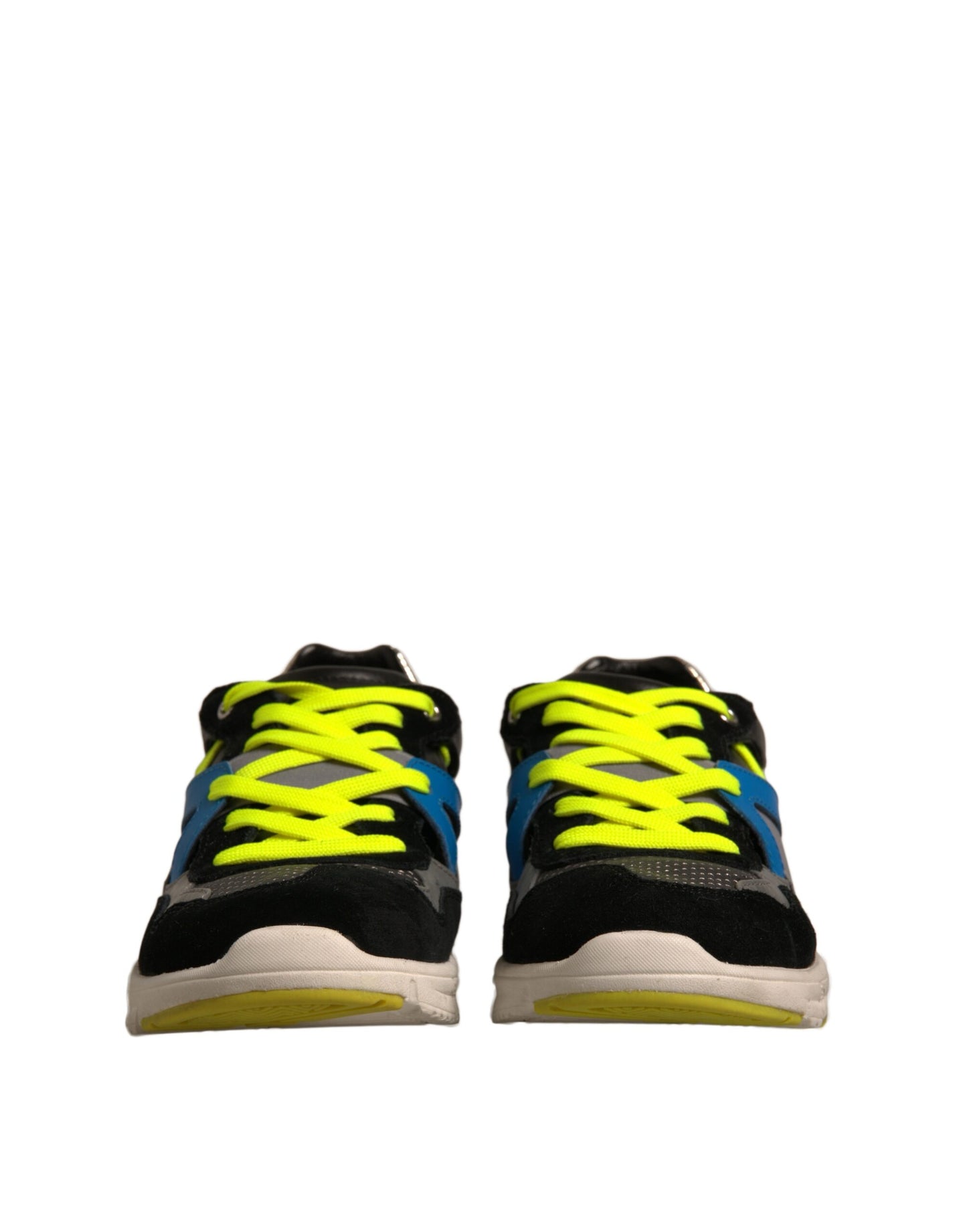 Dolce & Gabbana Multicolor Suede Low Top Sneakers Shoes by Dolce & Gabbana