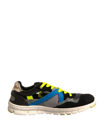 Dolce & Gabbana Multicolor Suede Low Top Sneakers Shoes by Dolce & Gabbana