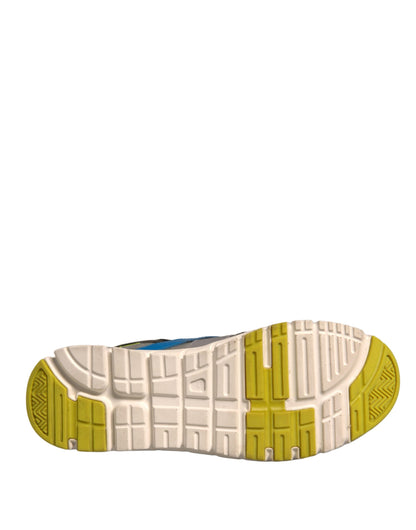 Dolce & Gabbana Multicolor Suede Low Top Sneakers Shoes by Dolce & Gabbana