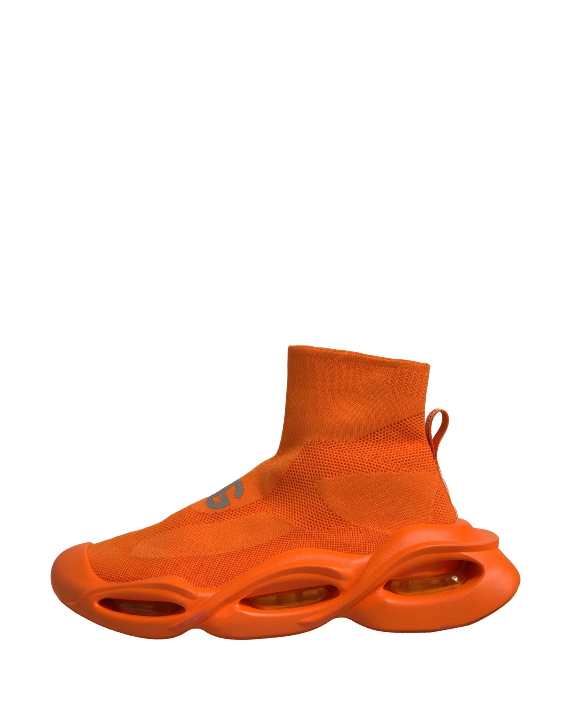 Dolce & Gabbana Orange Slip On Wave Socks Men Sneakers Shoes by Dolce & Gabbana