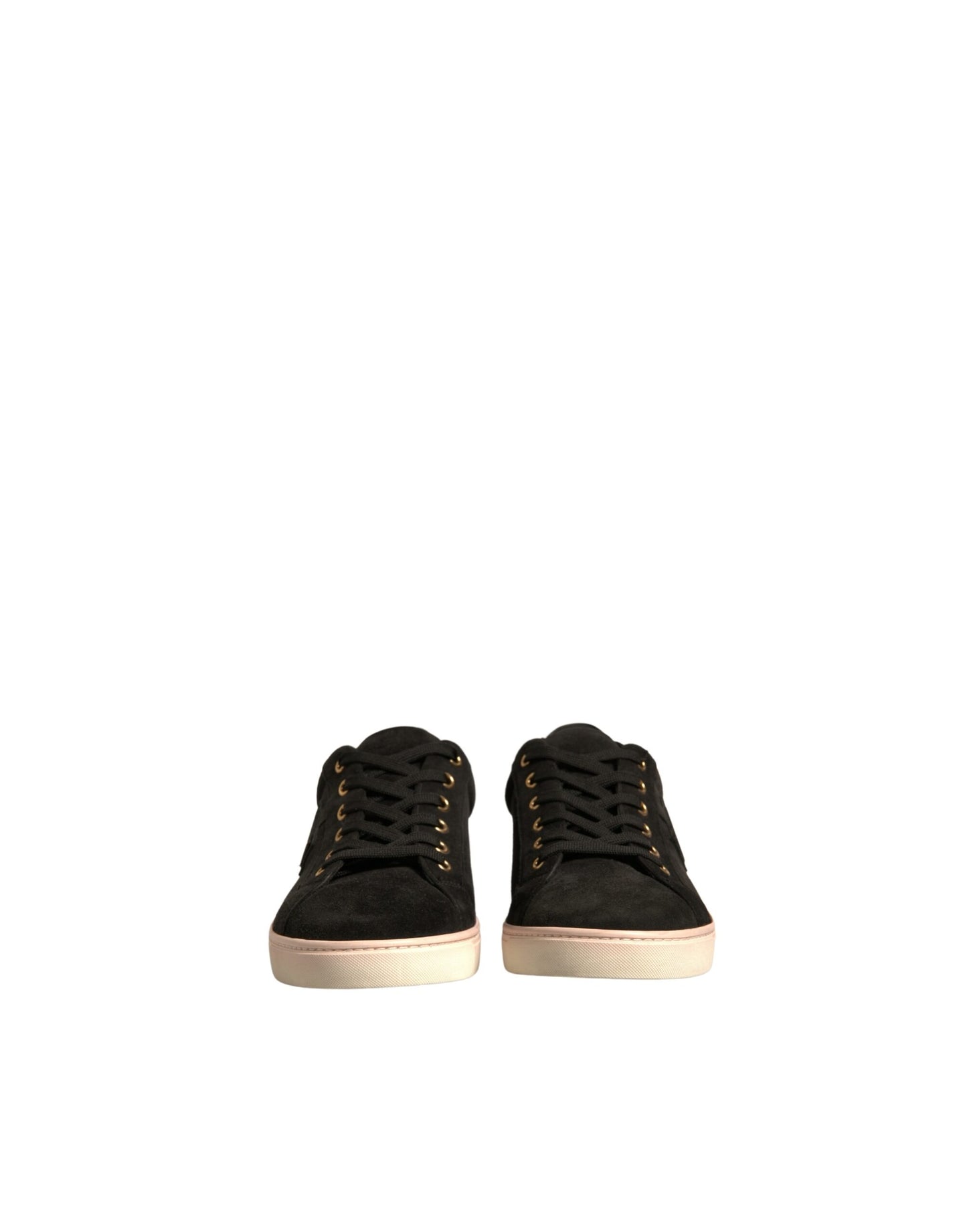 Dolce & Gabbana Black Logo Suede Leather Men Sneakers Shoes by Dolce & Gabbana