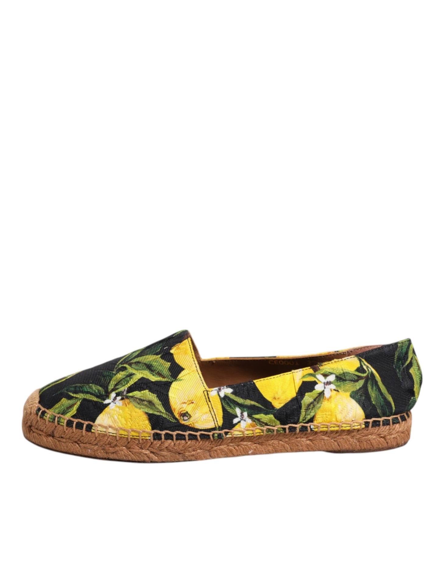 Dolce &amp; Gabbana Multicolor Lemon Slip On Espadrilles Shoes