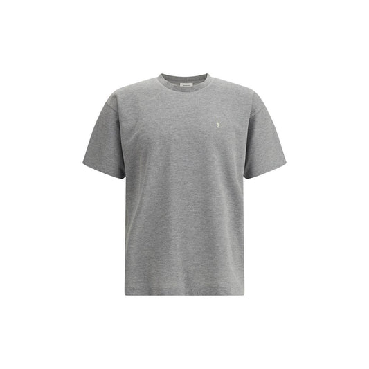 Saint Laurent Gray Cotton Oversized T-shirt