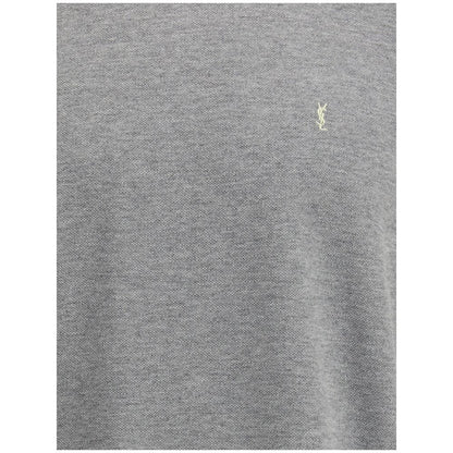 Saint Laurent Gray Cotton Oversized T-shirt