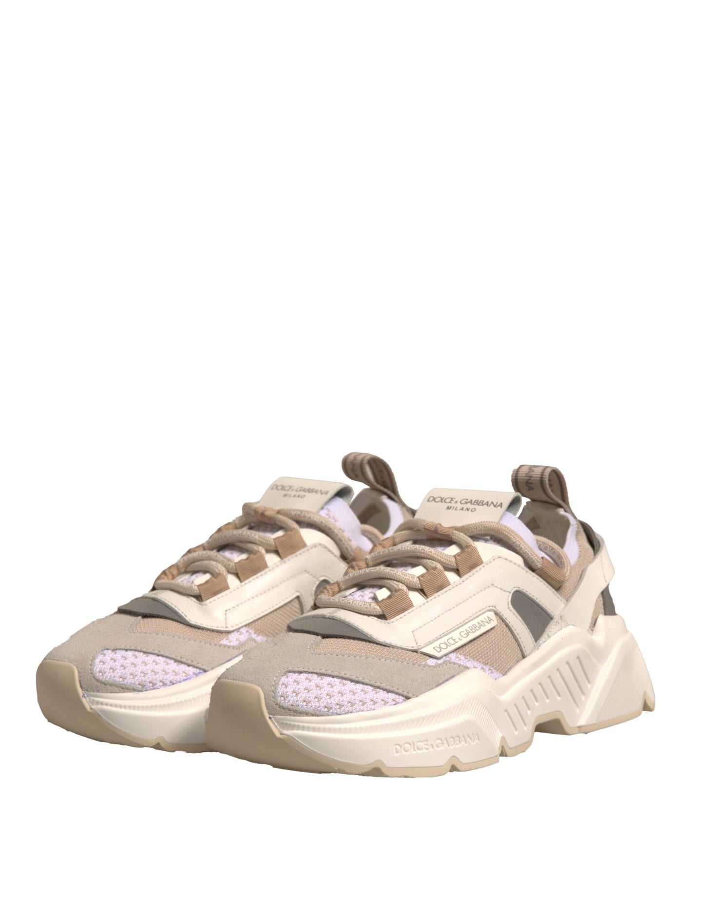 Dolce & Gabbana Multicolor Daymaster Low Top Sneakers Shoes by Dolce & Gabbana