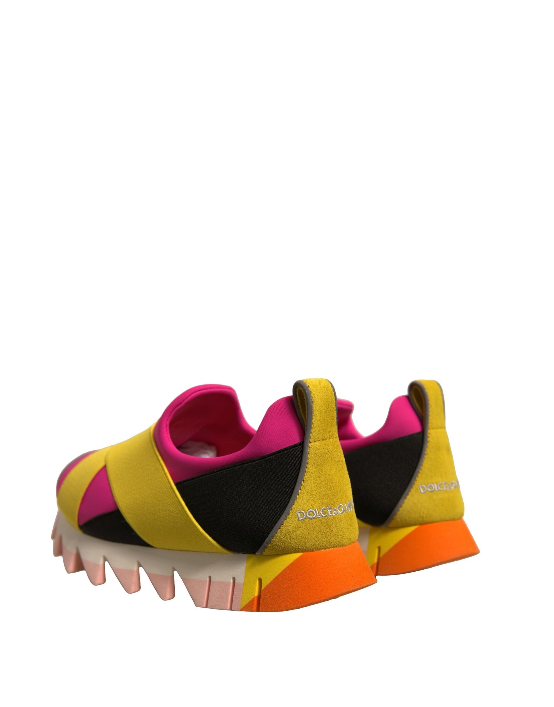 Dolce & Gabbana Multicolor Neoprene Elastic Ibiza Sneakers Shoes by Dolce & Gabbana