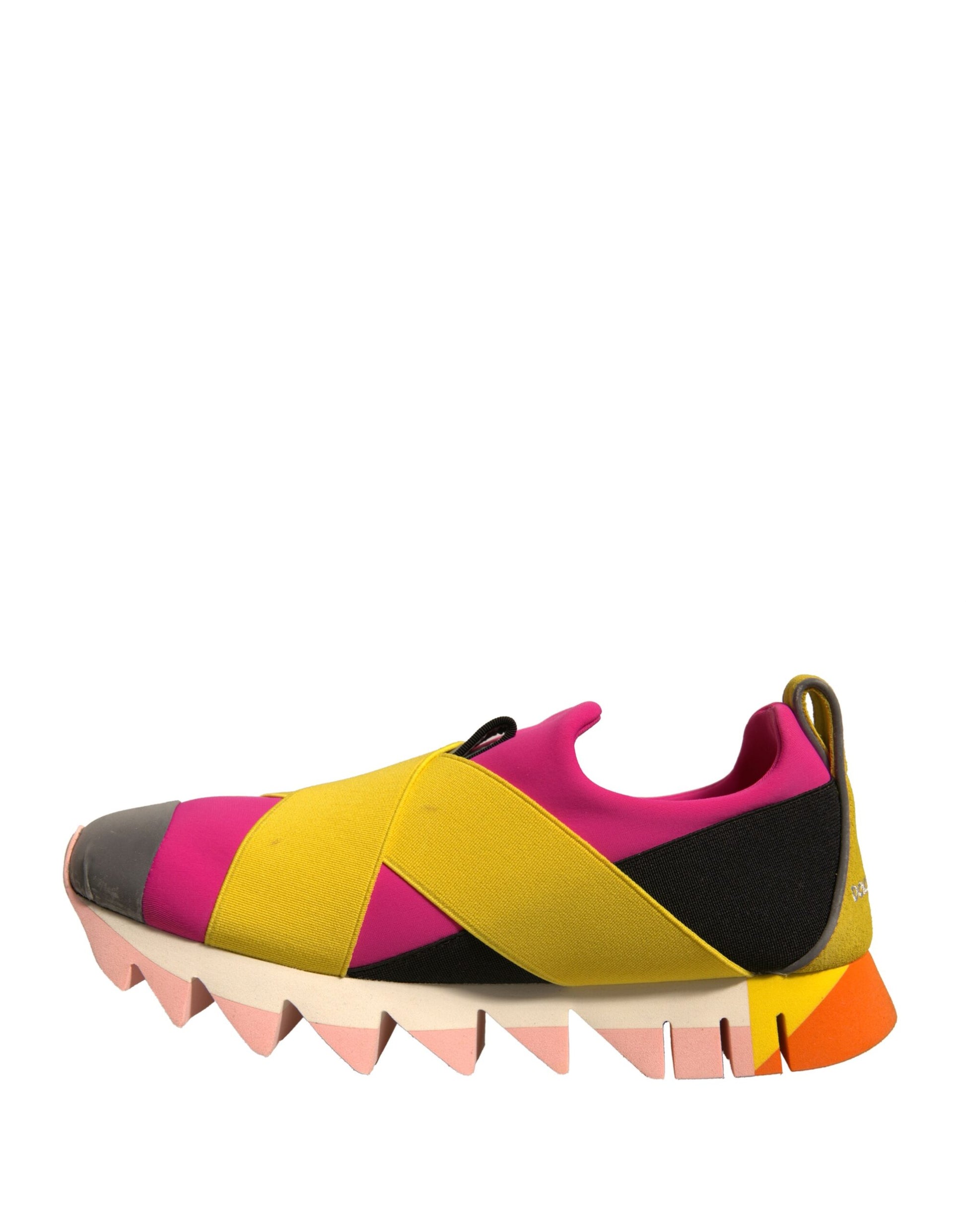 Dolce & Gabbana Multicolor Neoprene Elastic Ibiza Sneakers Shoes by Dolce & Gabbana