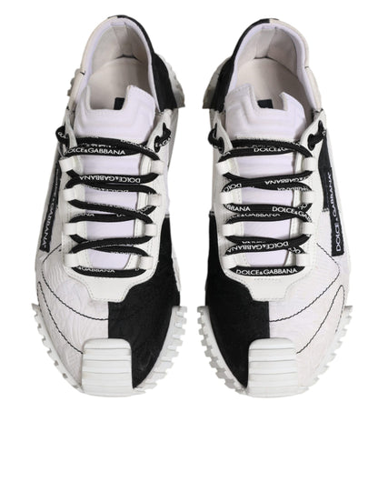 Dolce & Gabbana White Black NS1 Low Top Sneakers Shoes by Dolce & Gabbana
