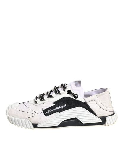 Dolce & Gabbana White Black NS1 Low Top Sneakers Shoes by Dolce & Gabbana
