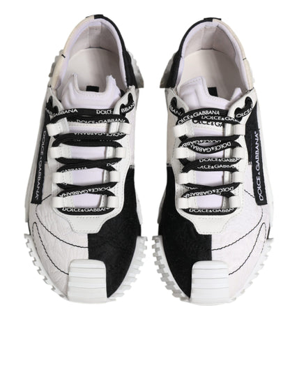 Dolce & Gabbana White Black NS1 Low Top Sneakers Shoes by Dolce & Gabbana